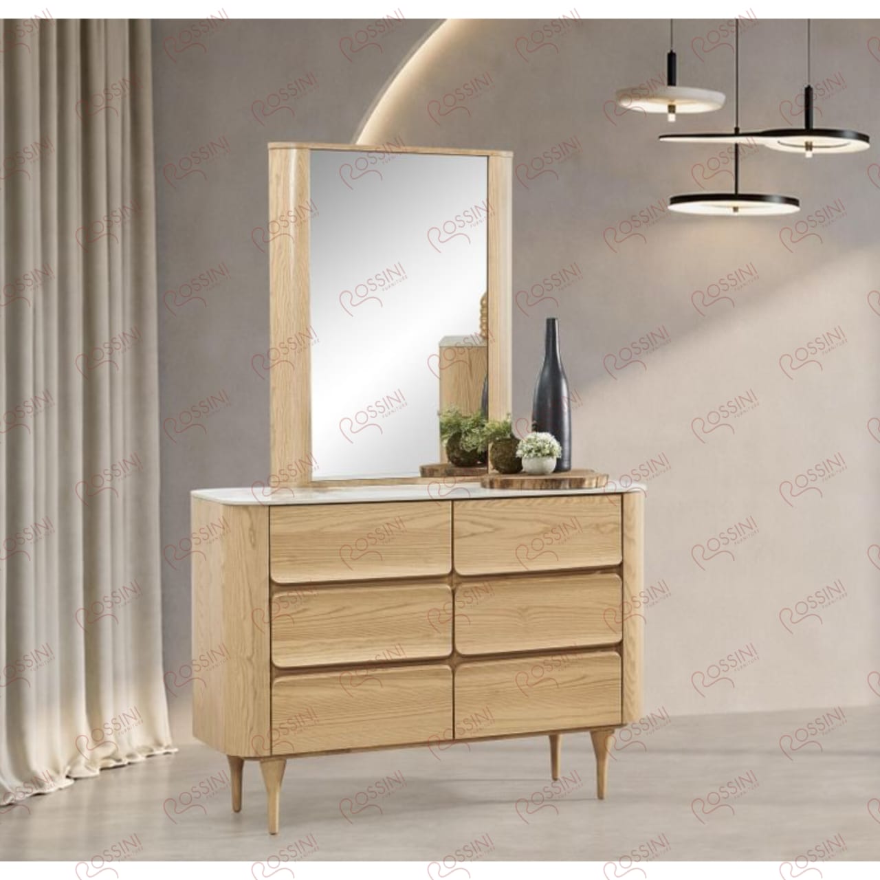 Scandinavian Solid Wood Dressing Table