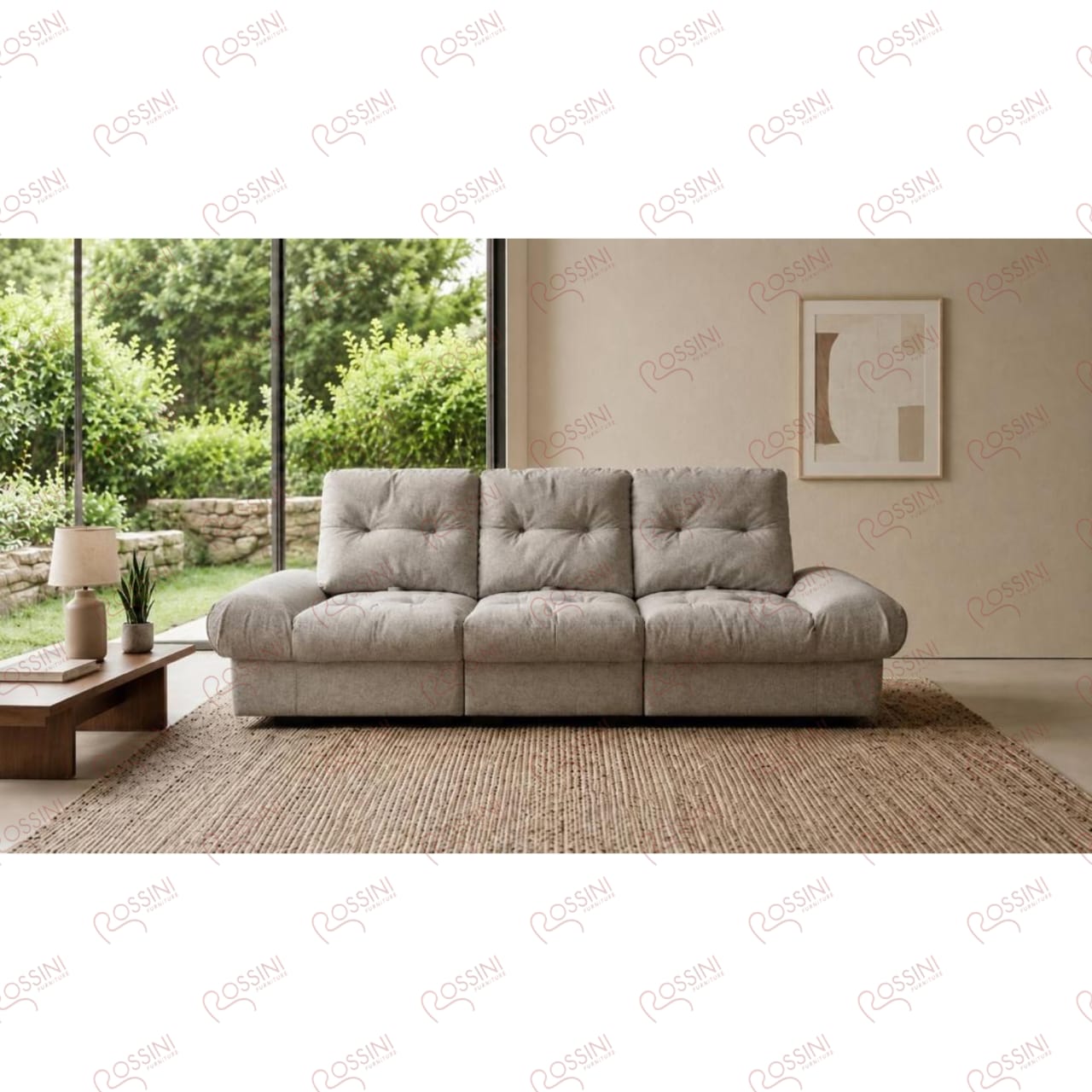 Modern Cloud Style Pushback Sofa