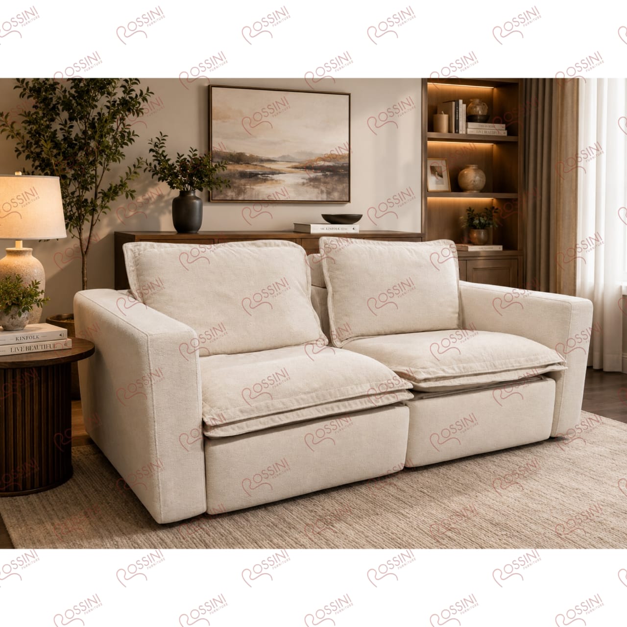 Modern Cream Style Cloud Sofa