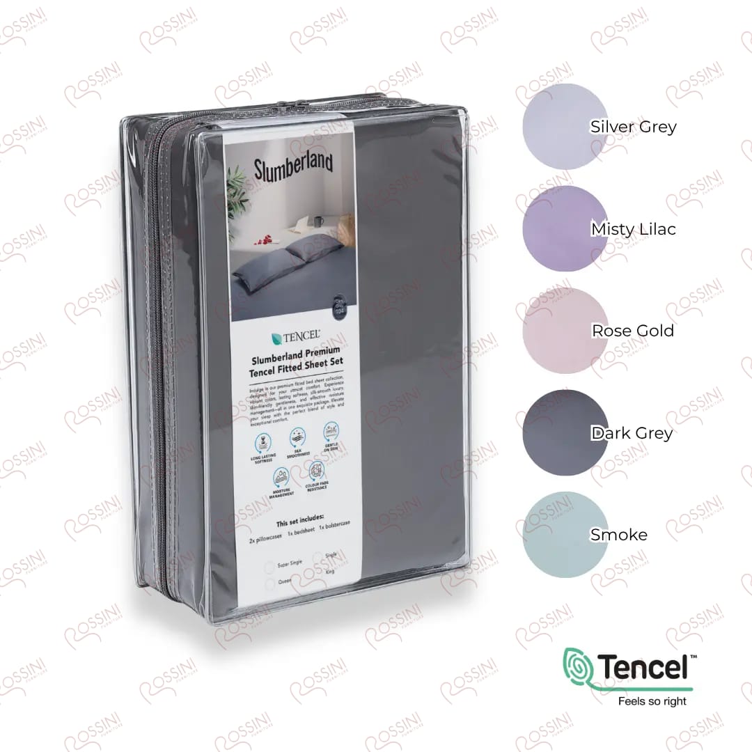 Slumberland Premium Tencel Fitted Bedsheet Set
