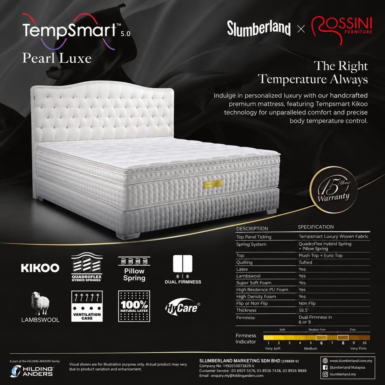 Slumberland TempSmart™ 5.0 Pearl Luxe