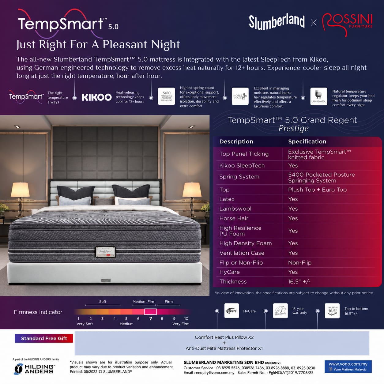 Slumberland TempSmart™ 5.0 Grand Regent