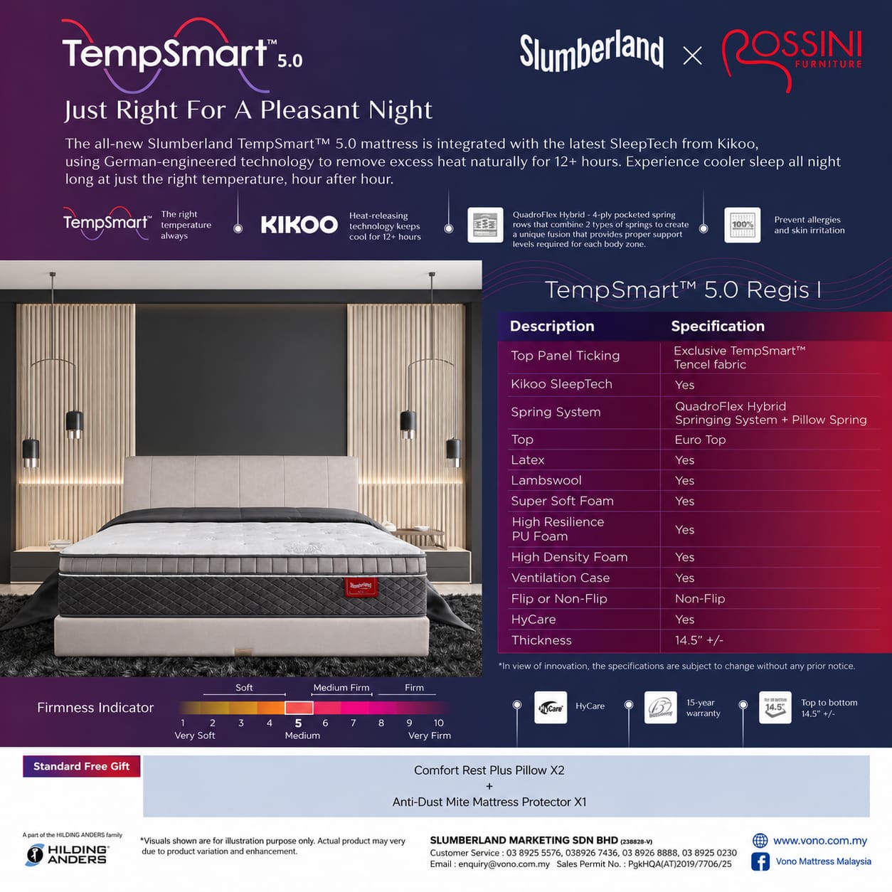 Slumberland TempSmart™ 5.0 Regis I