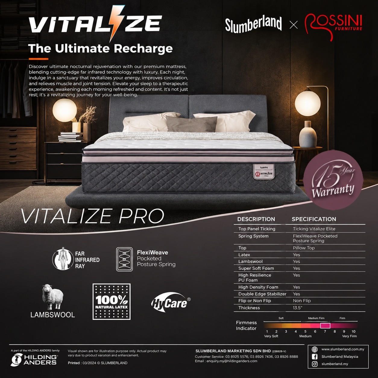 Slumberland Vitalize Pro