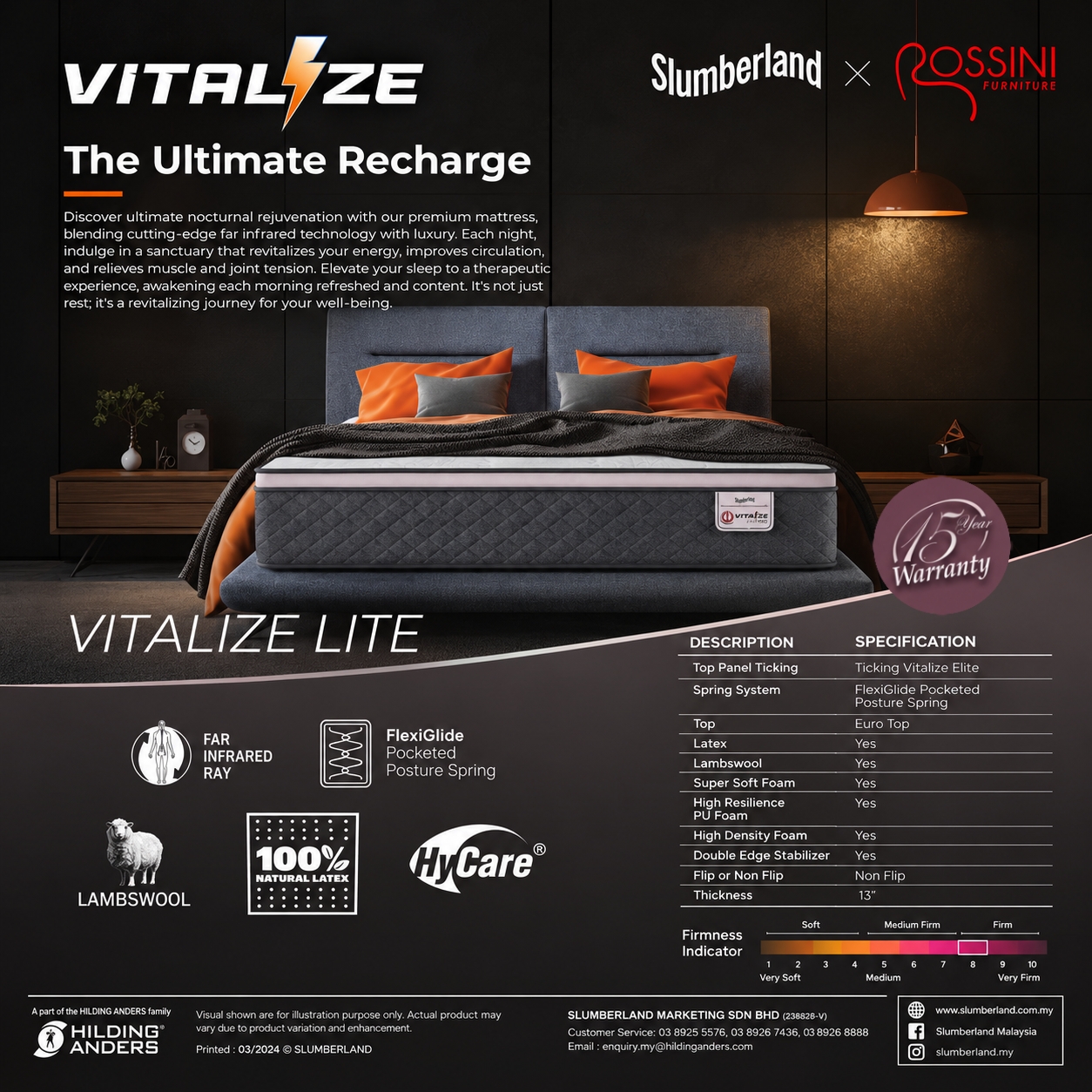 Slumberland Vitalize Lite