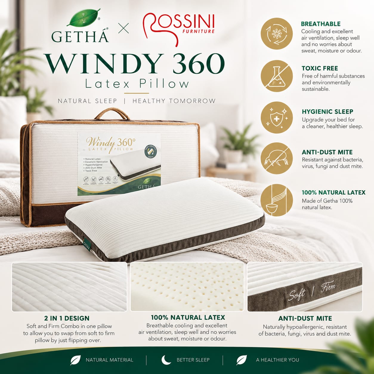 Getha Windy 360 Latex Pillow