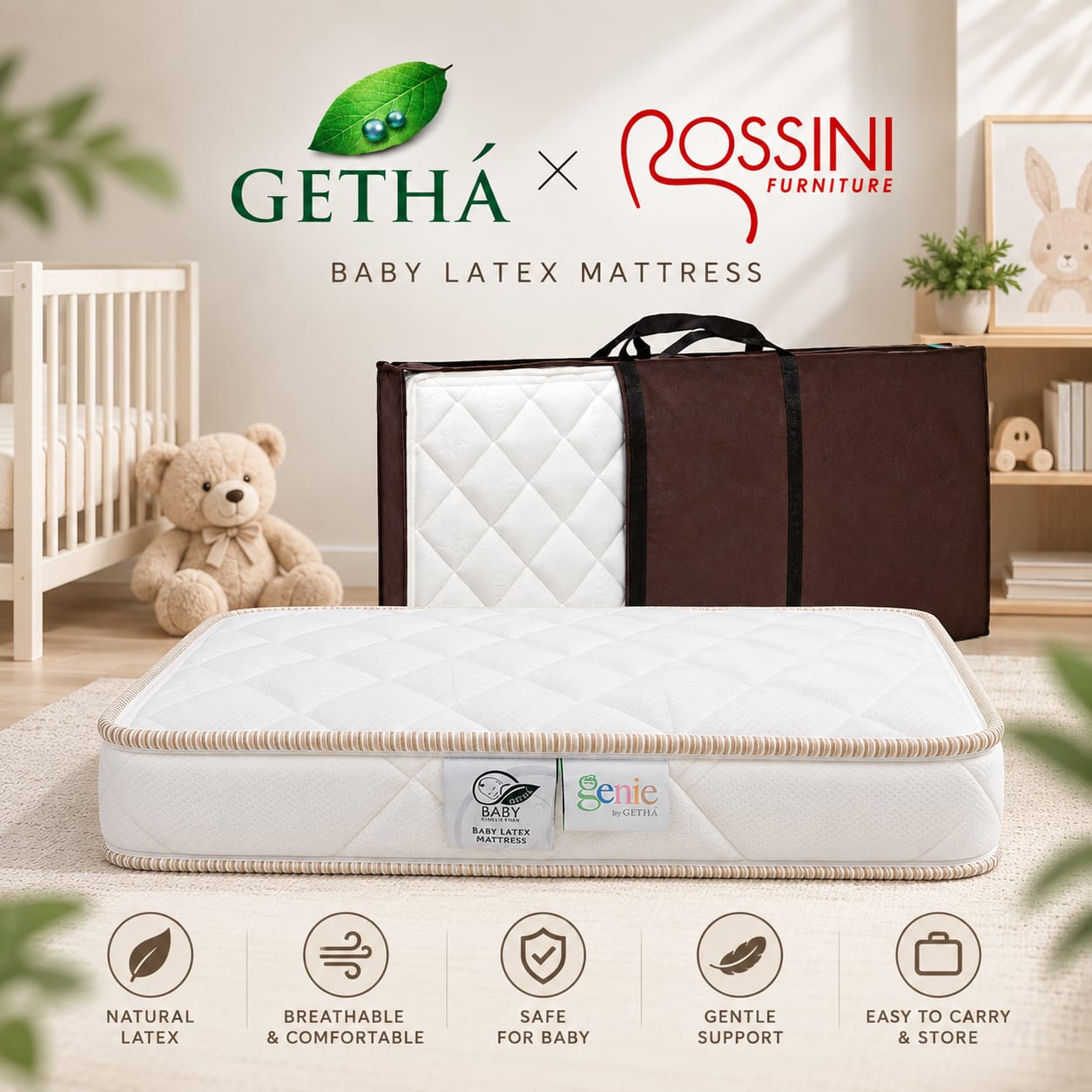 Getha Genie Baby Latex Mattress