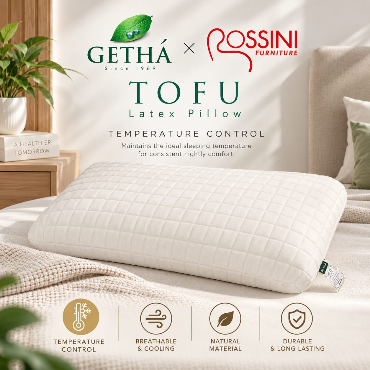 Getha Tofu Latex Pillow